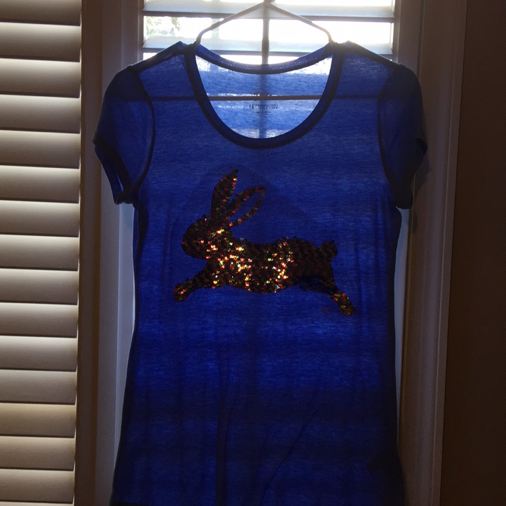 Justice, Sequin Flippable t-shirt, Light Blue